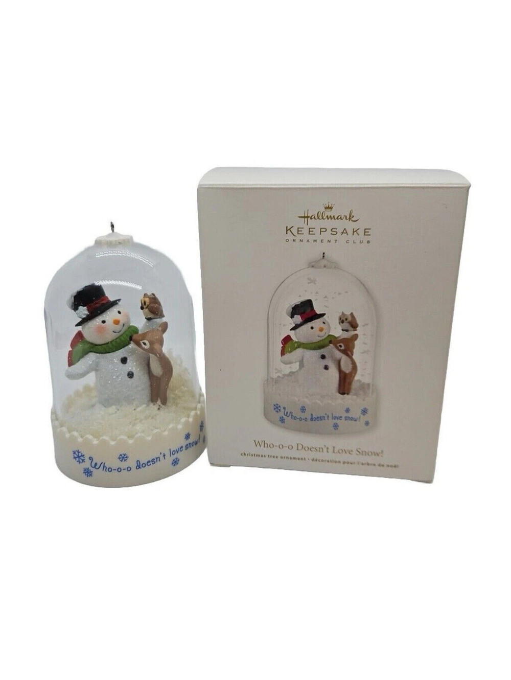 Hallmark Keepsake Ornament 2012 KOC Club Who-o-o Doesn't Love Snow Exclusive New